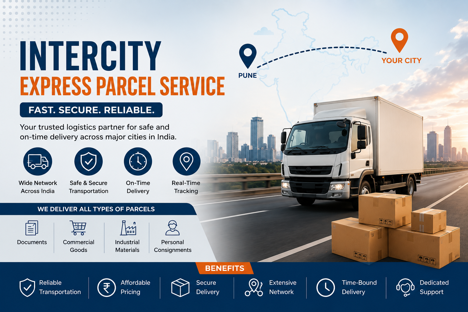 Intercity Express Parcel Service – Fast, Safe & Reliable Delivery Across Pune